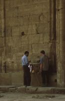 Egyptologists at Temple of Esna, Esna
